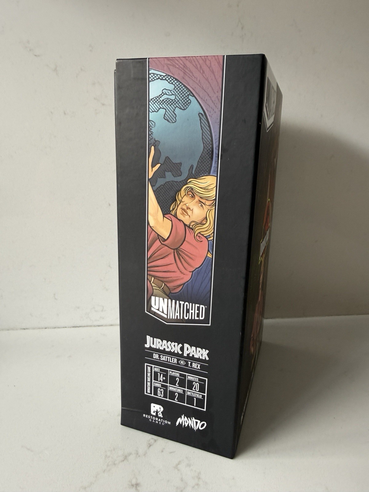 Restoration Games – Unmatched: Jurassic Park – Dr. Sattler VS T.Rex – COMPLETE!