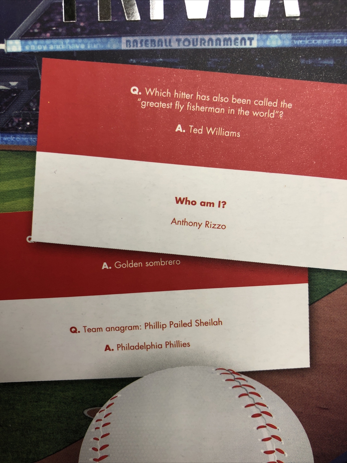 Baseball Trivia Game 300 Questions Everything Baseball ~ Damaged Box See 3rd Pic