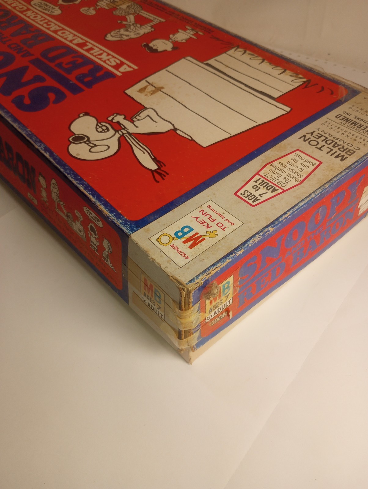 Vintage 1970 Snoopy And The Red Baron Skill and Action Game Milton Bradley