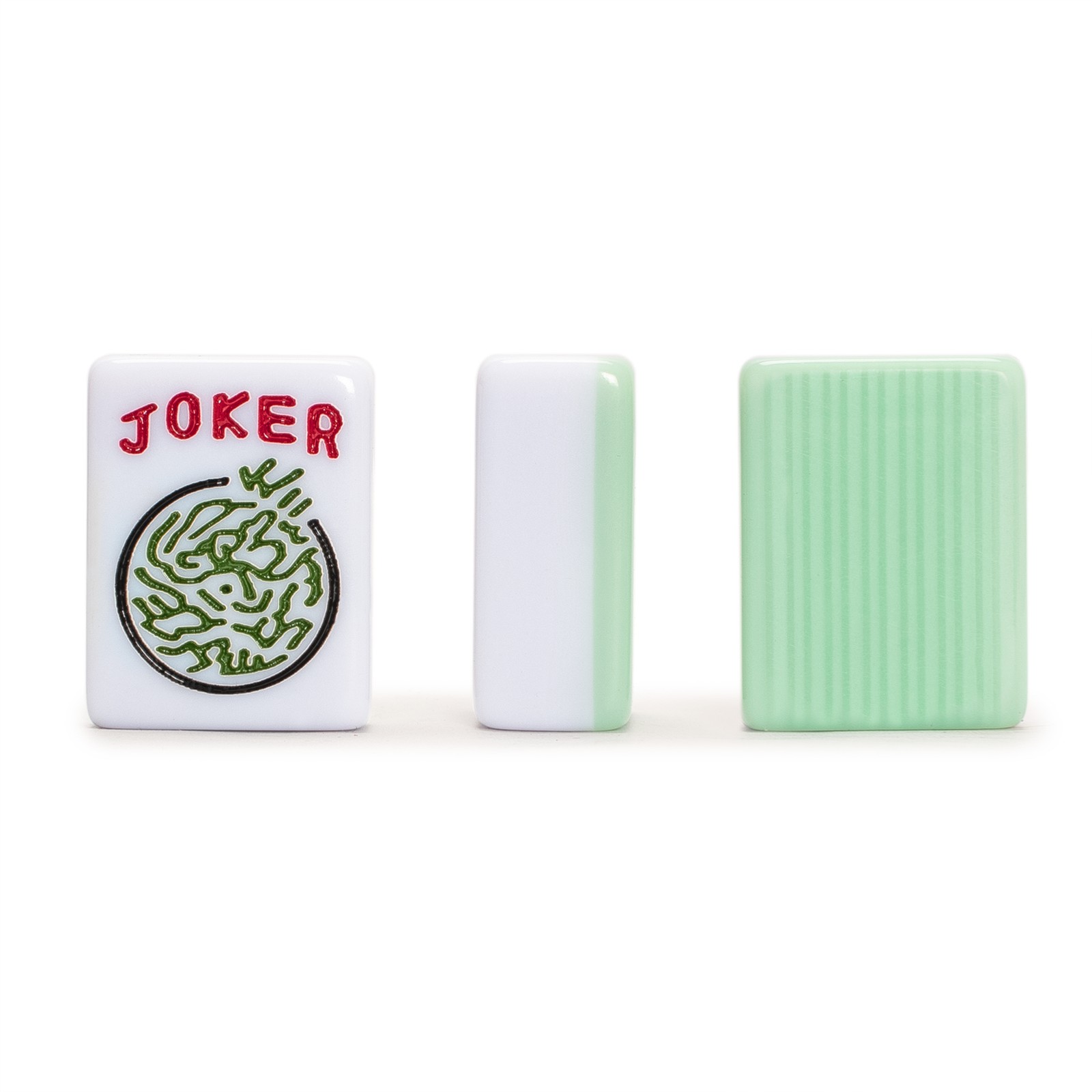 American Mahjong Set, “Jade Horizon” – 166 Tiles with Soft Beige Case