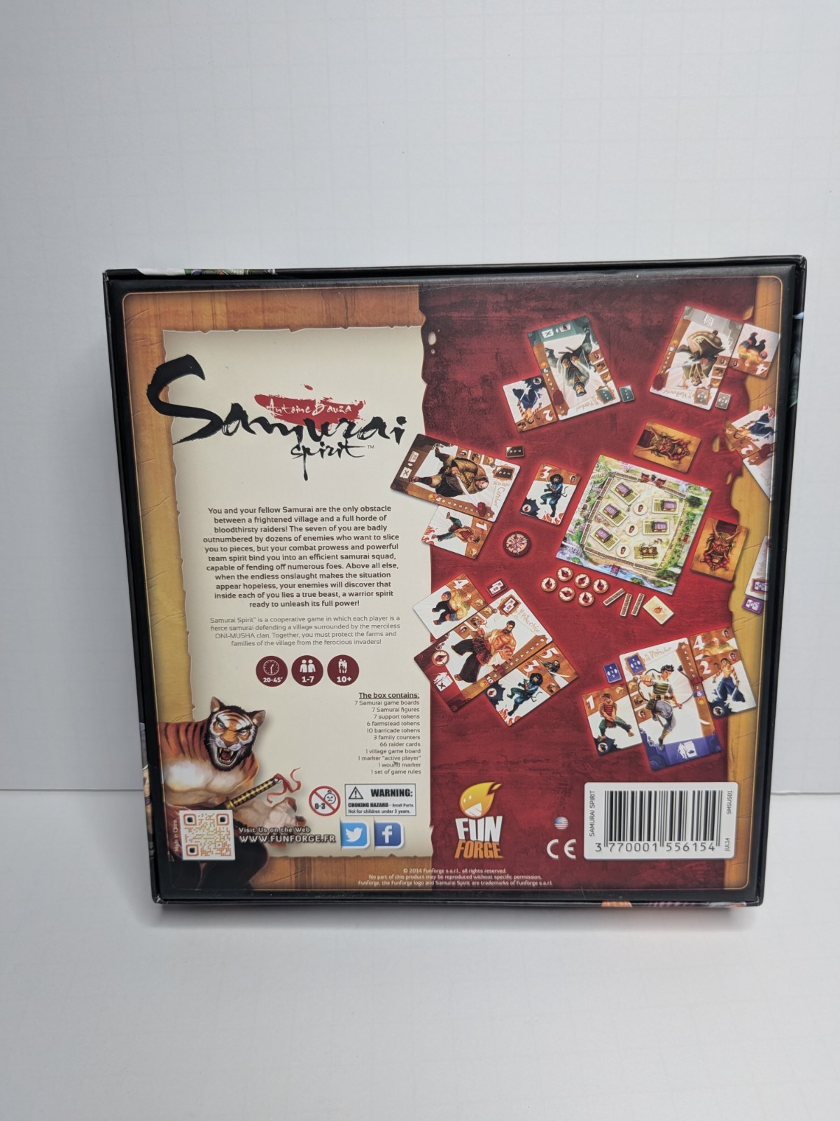 Samurai Spirit Board Game Antonie Bauza Fun Forge Co-op COMPLETE