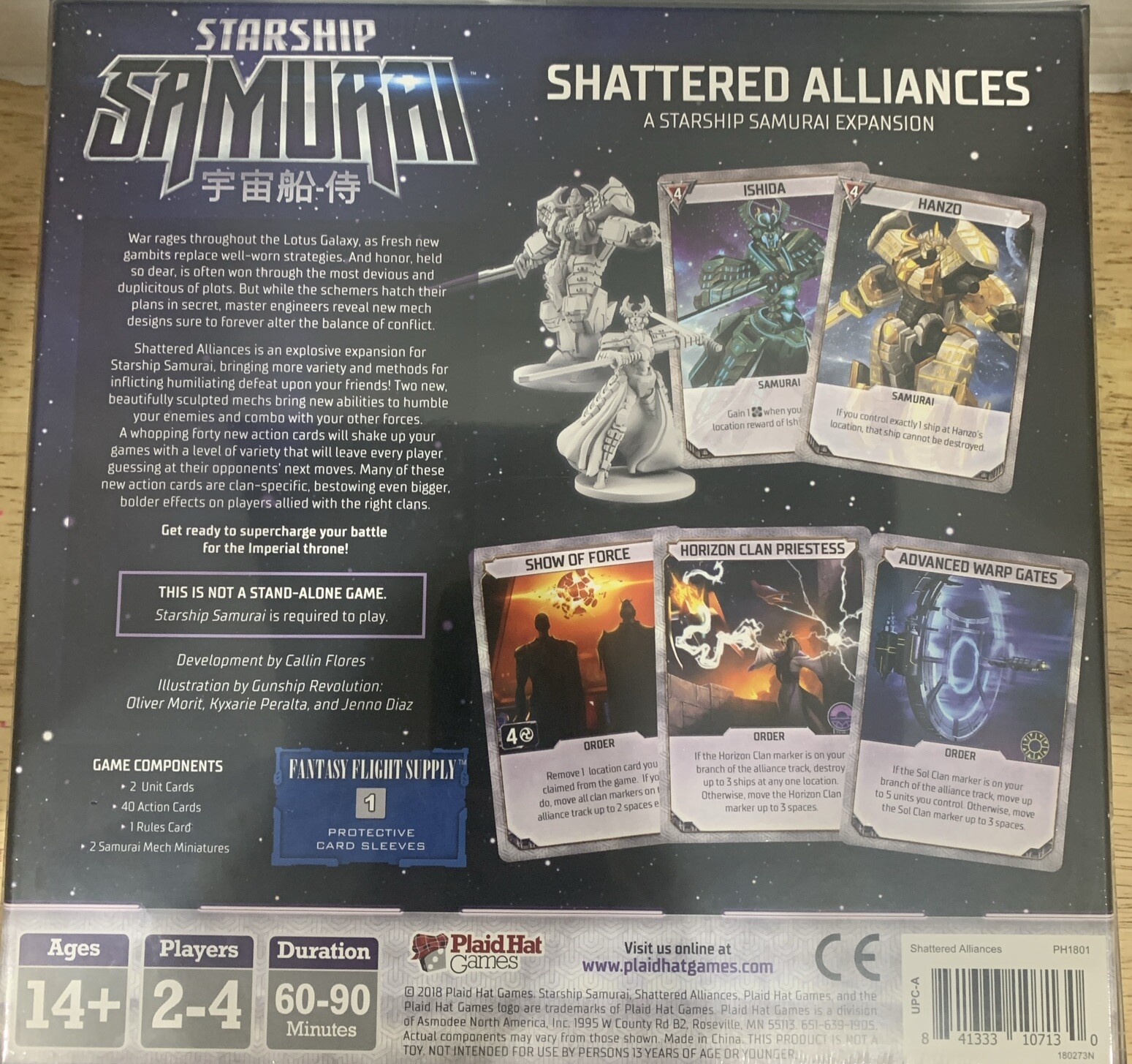 Starship Samurai Board Game Shattered Alliances Expansion Plaid Hat Games PH1801