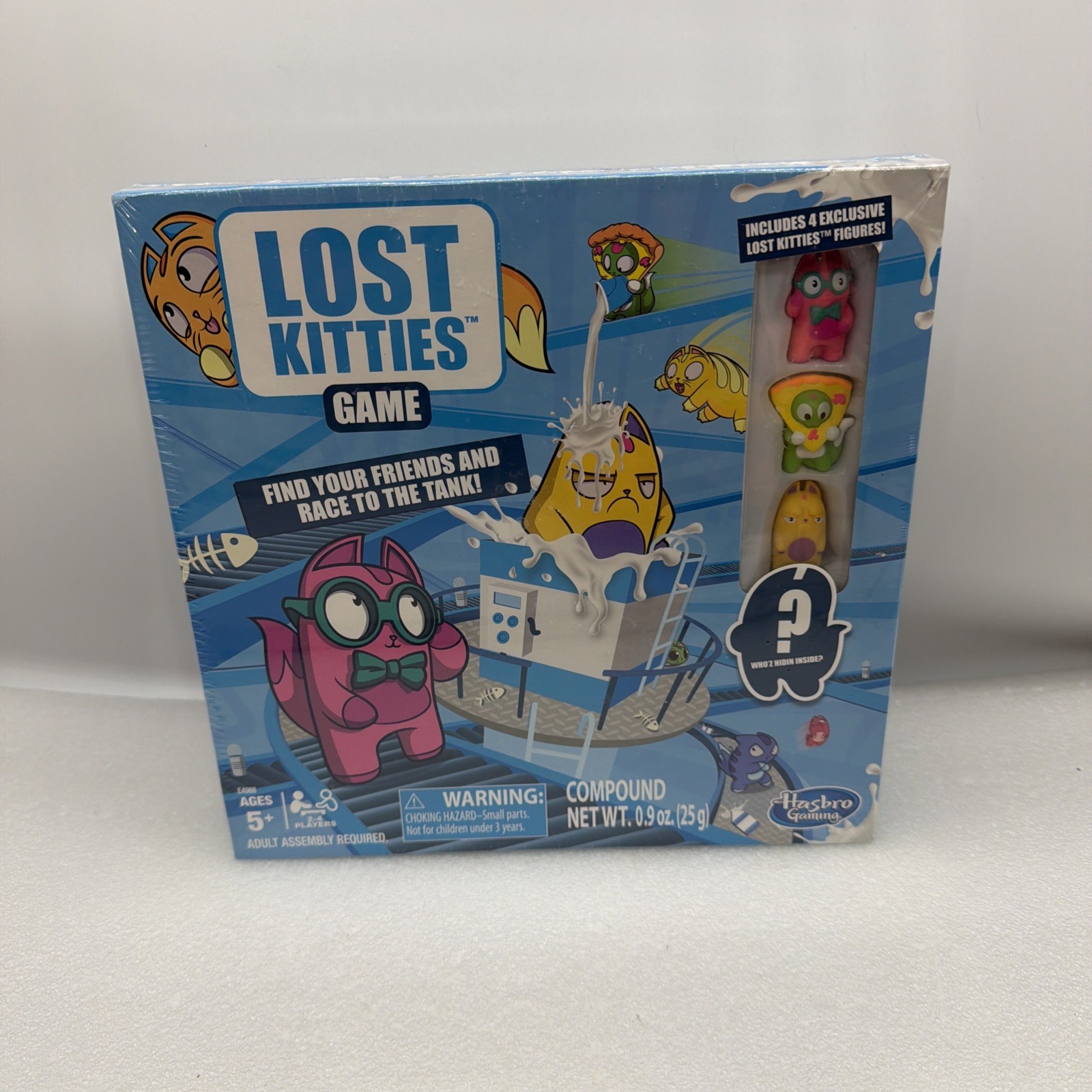 Lost Kitties Board Game Bonus 4 Exclusive Figures Ages 5+ 2-4 Players Hasbro NEW