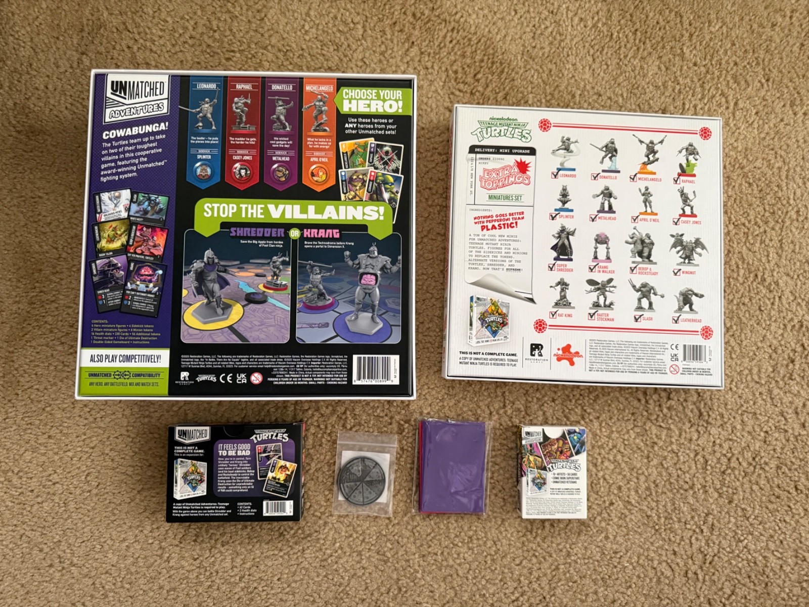 Unmatched Adventures: Teenage Mutant Ninja Turtles – Kickstarter Bundle