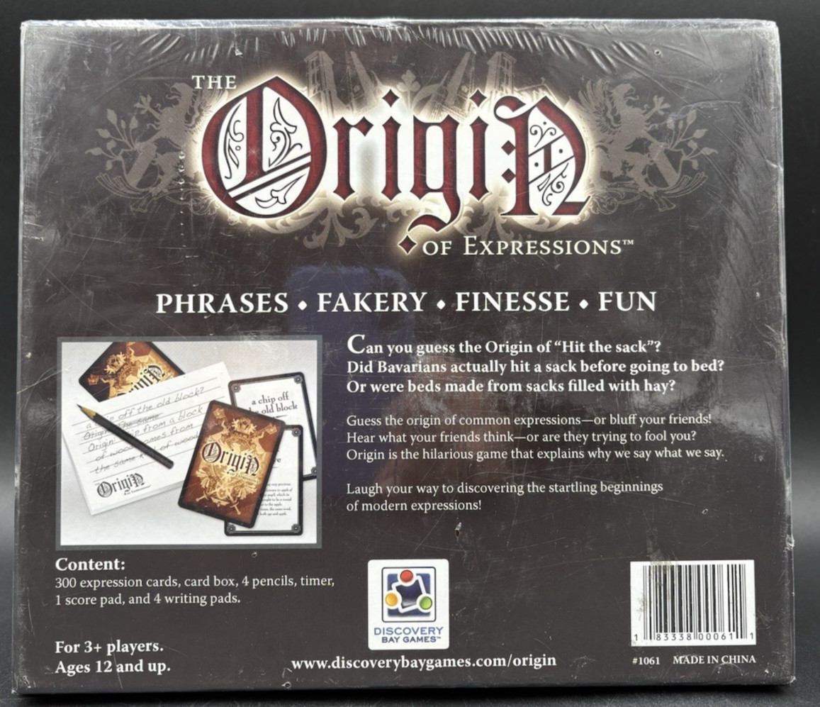 The Origin Of Expressions Kids Youth Adult Game #1061 Preferred Choice Award