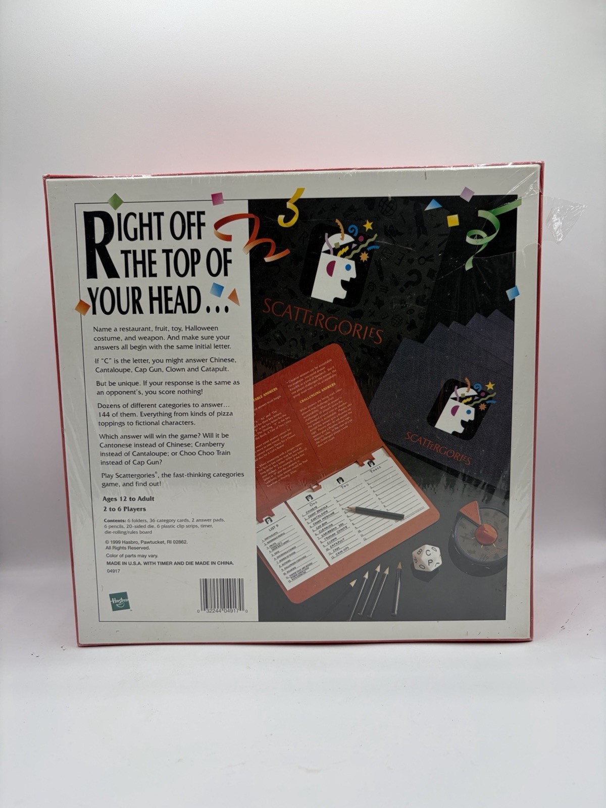 SCATTERGORIES Factory Sealed Box 1999 Edition Brand New