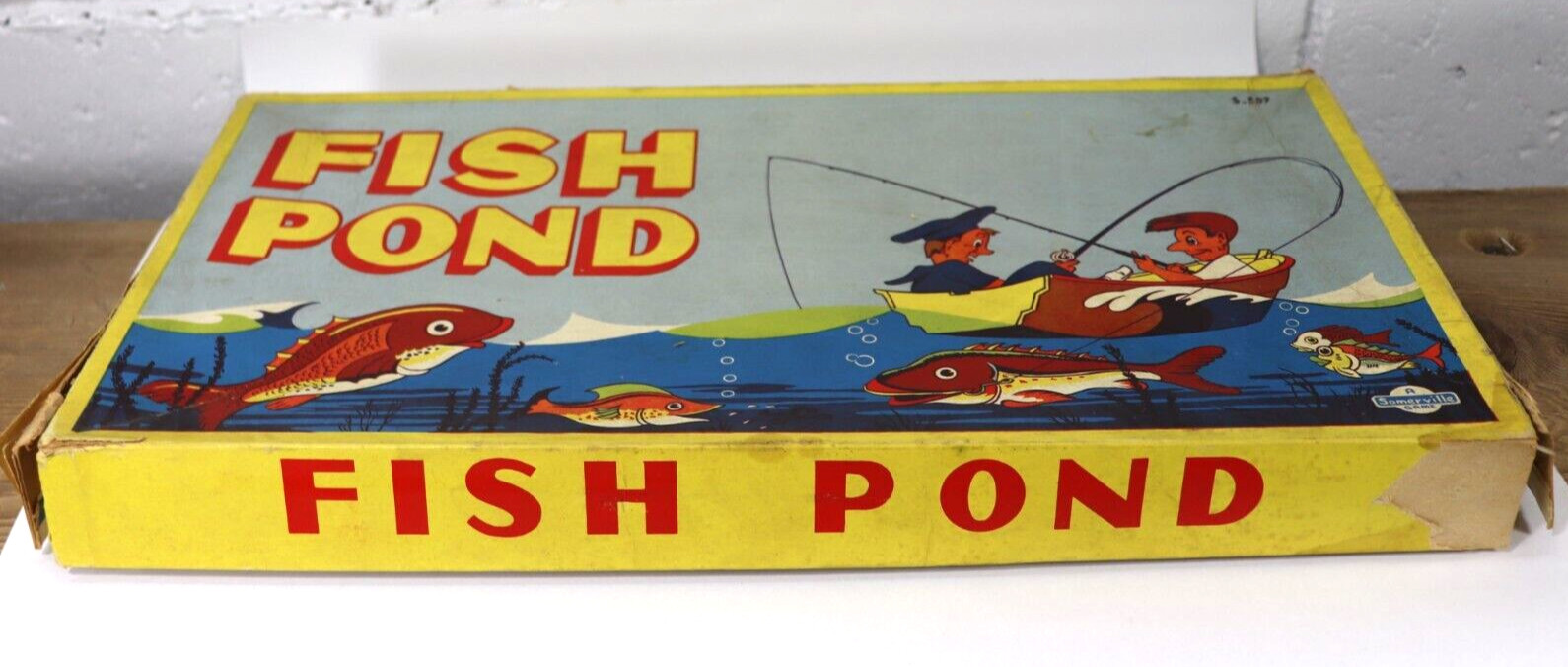 RARE Vintage FISH POND A Somerville Game 1950s/60s Children Fishing Game E4