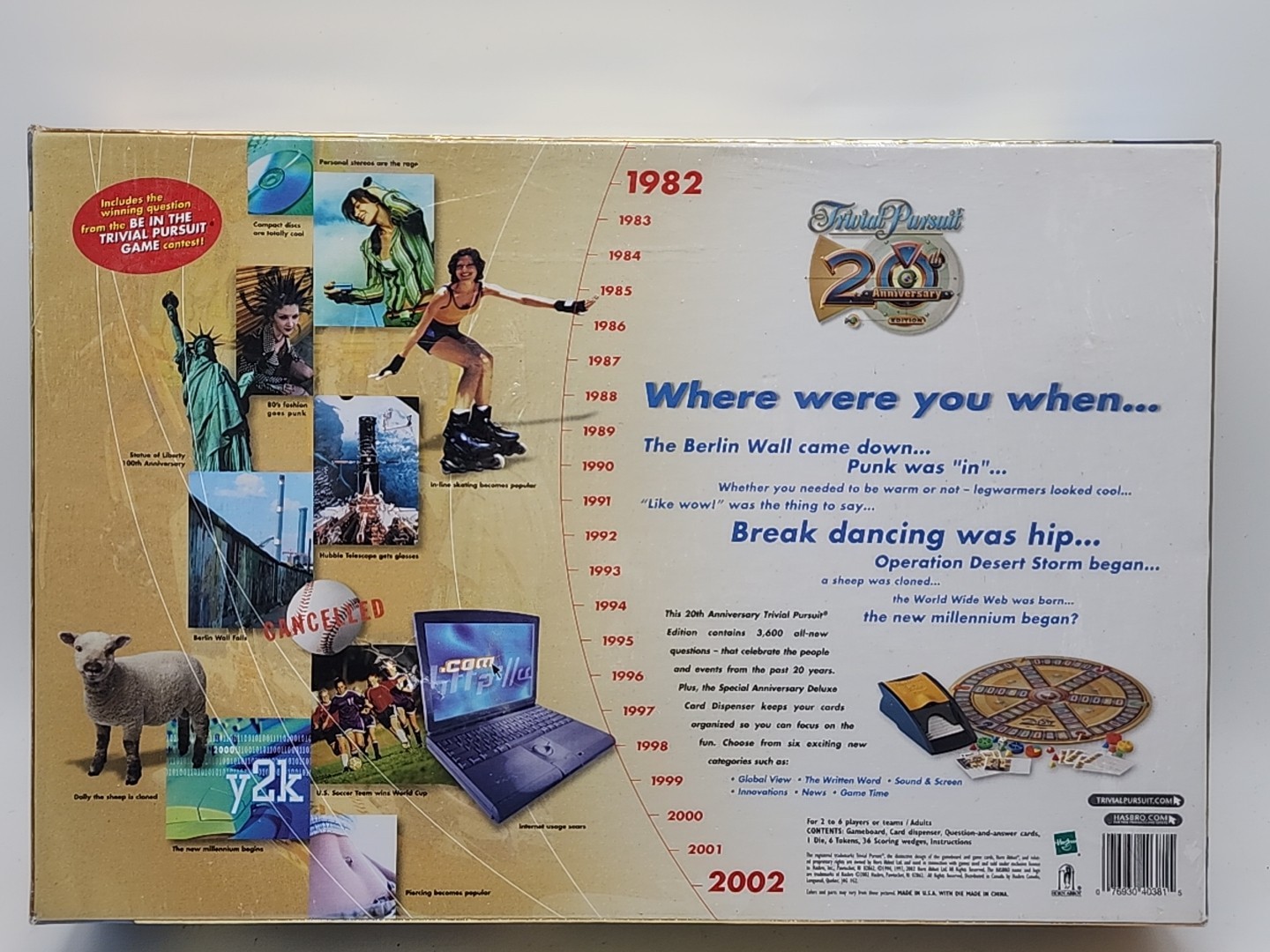 Hasbro Games Trivial Pursuit 20th Anniversary DELUXE Edition NEW SEALED *READ*