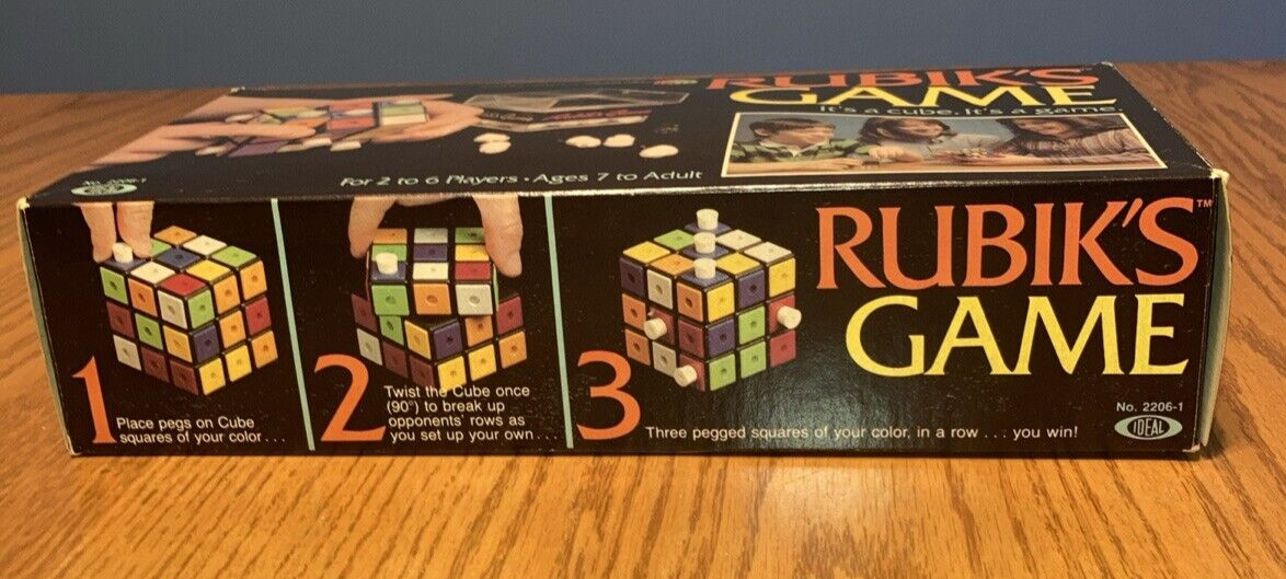 Vintage Rubik’s Cube Game 1982 Ideal Toy Corp Strategy