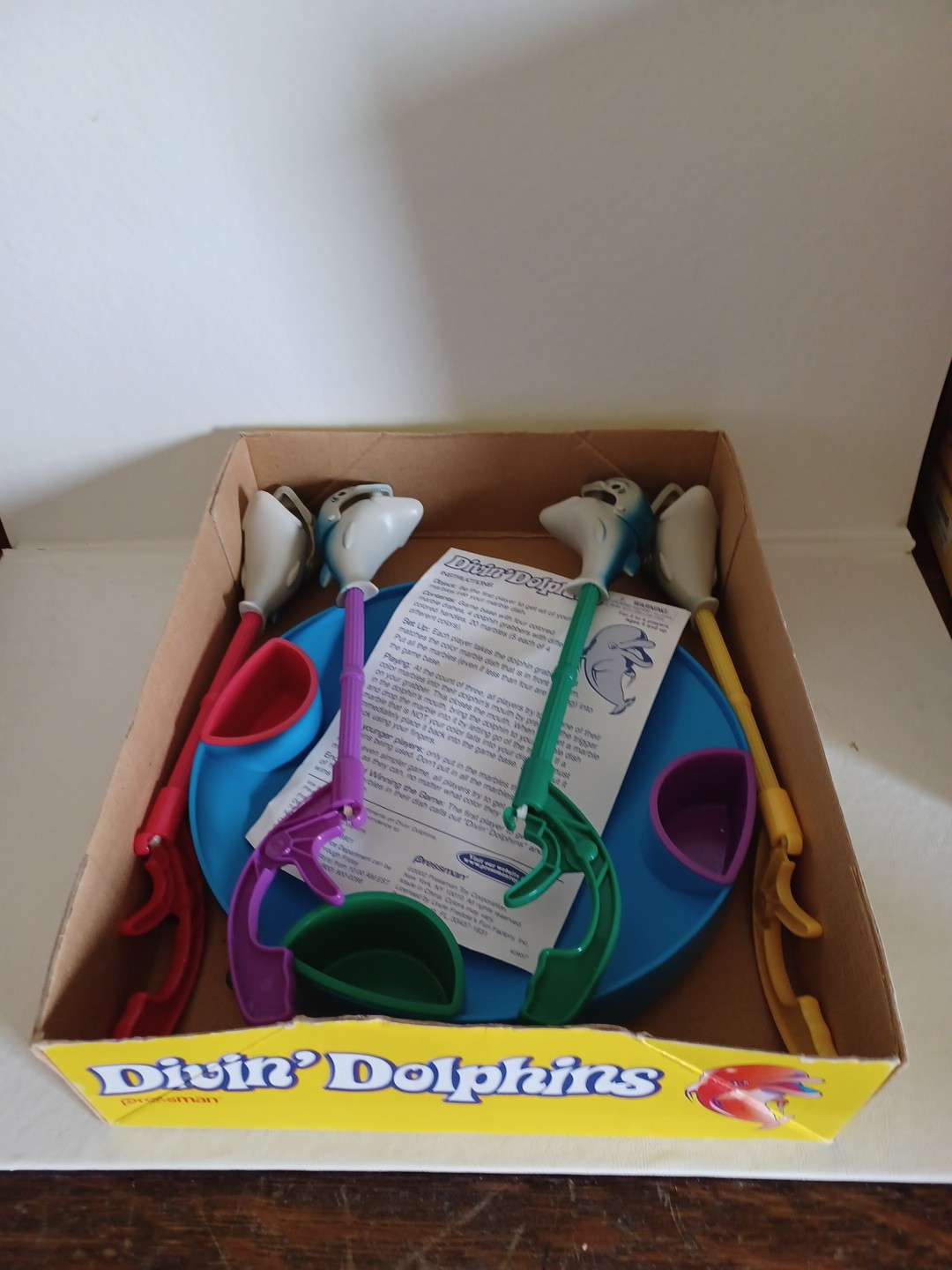 Very Rare Divin’ Dolphins Game – by Pressman. 💯 Percent Complete. Read Descrip.