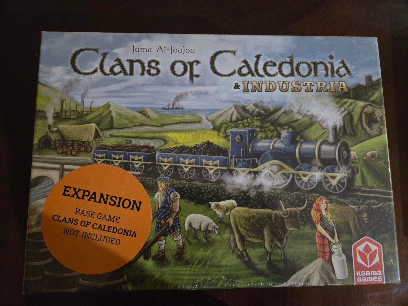 Clans of Caledonia Board Game + Expansion Industria big box + Upgrades!
