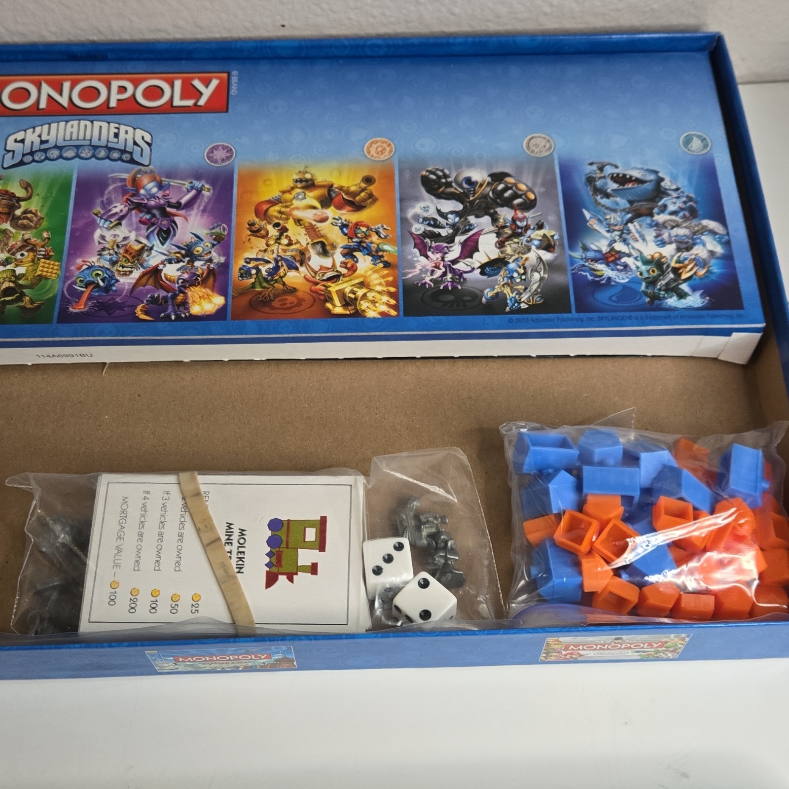 Skylanders Edition Monopoly Board Game Complete 2013
