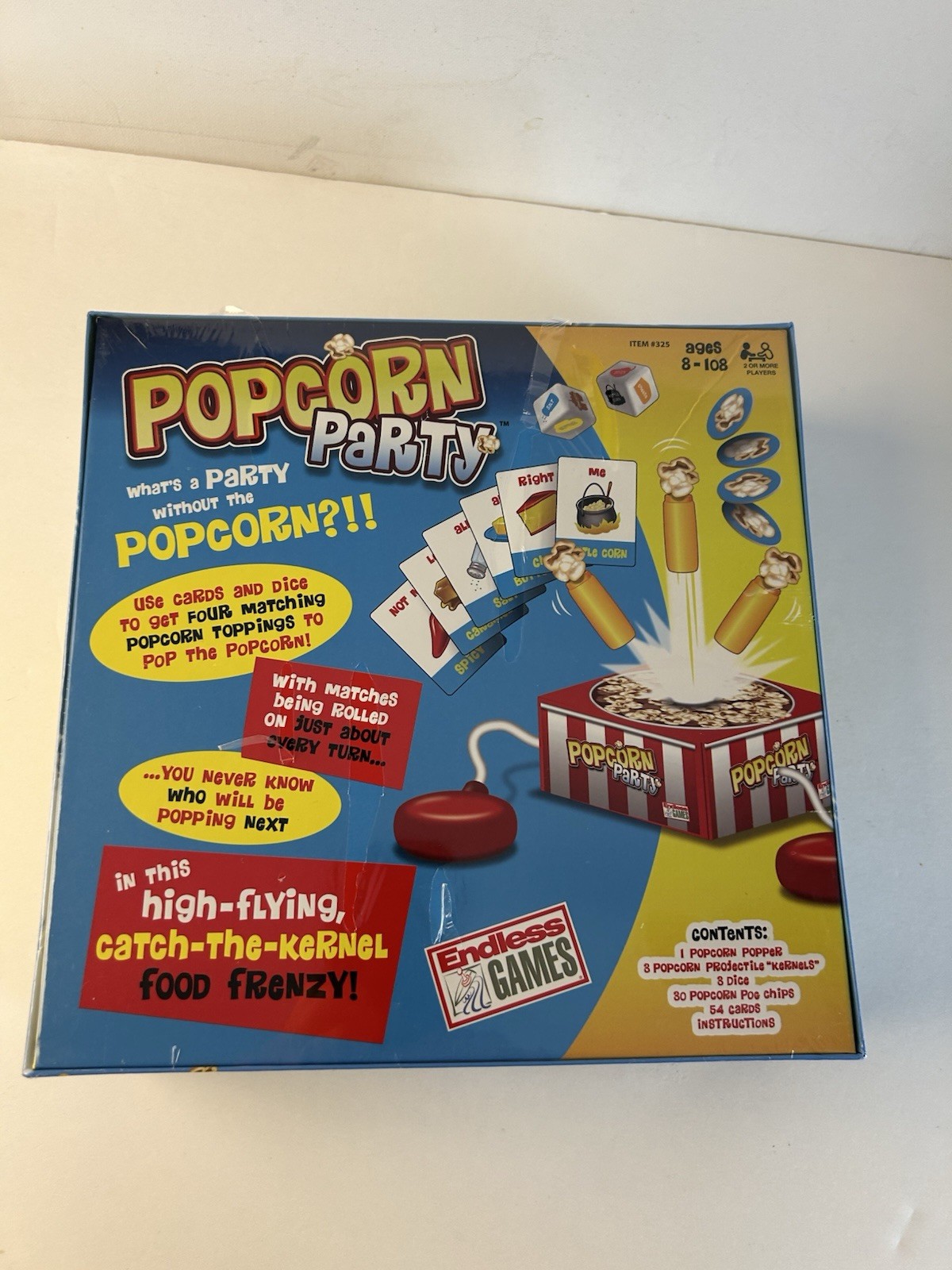 Popcorn Party Board Game Family Fun Complete Endless Games New Sealed