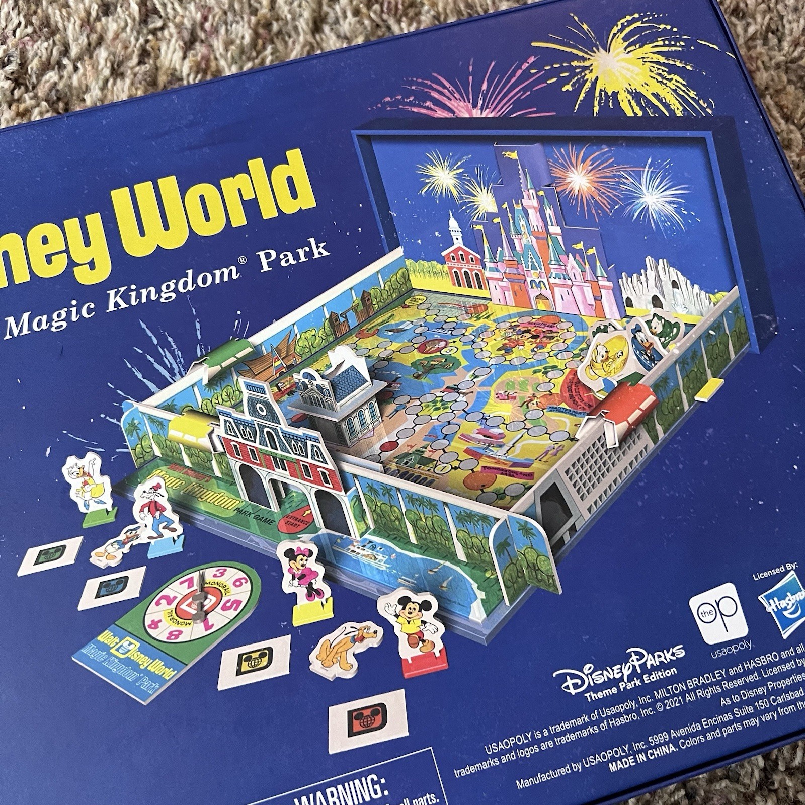A Visit To Walt Disney World Magic Kingdom Board Game Complete Milton Bradley