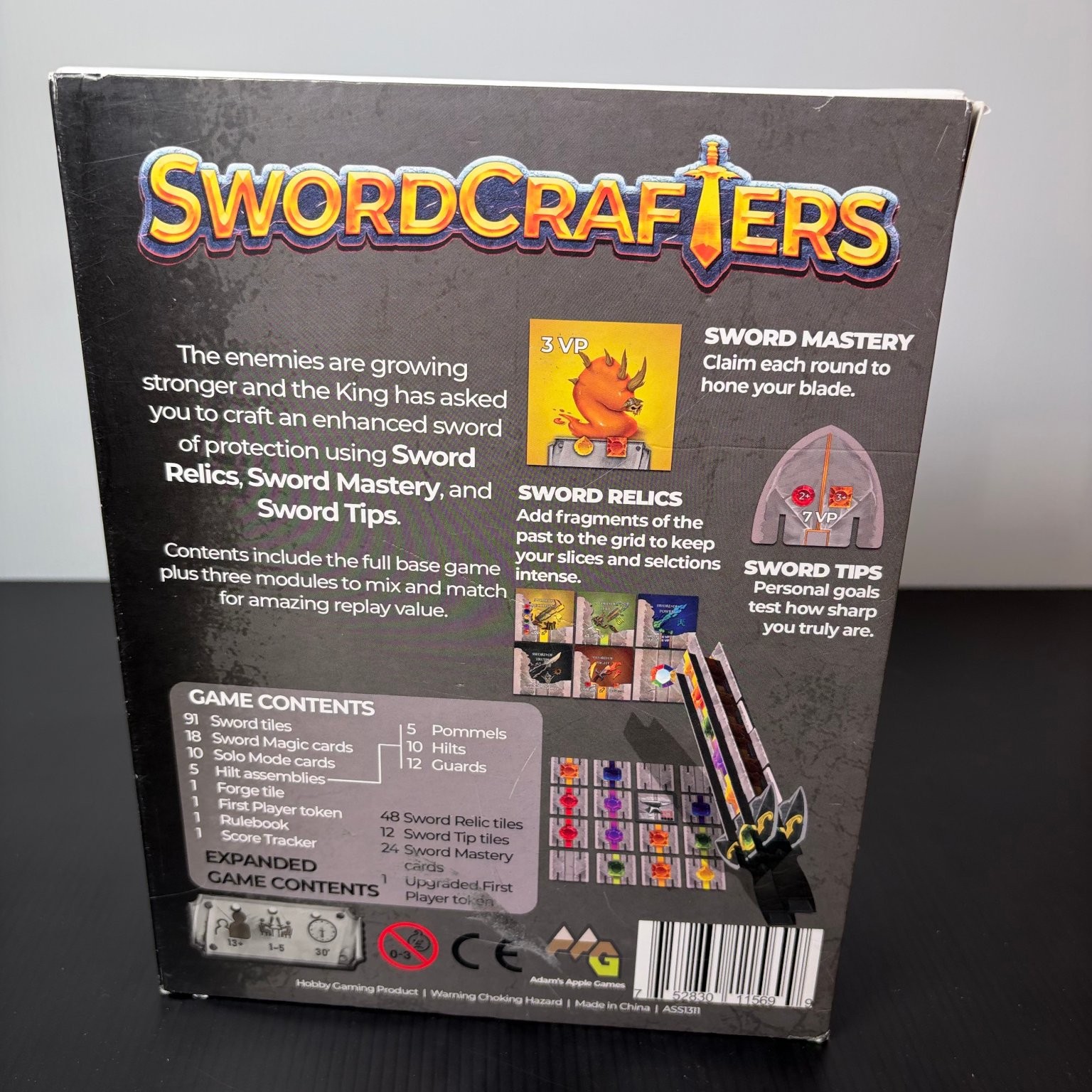 Swordcrafters Expanded Edition Board Game 1-5 Players Ages 13+ Complete