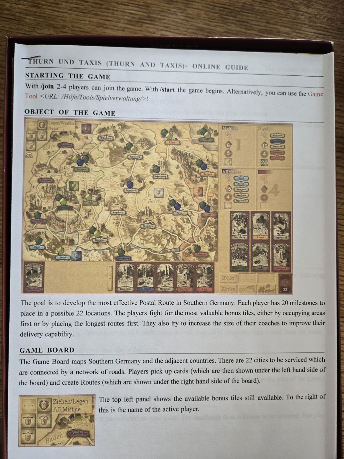 Thurn And Taxis Board Game German Postal Mail Route Hans Im Gluck Complete