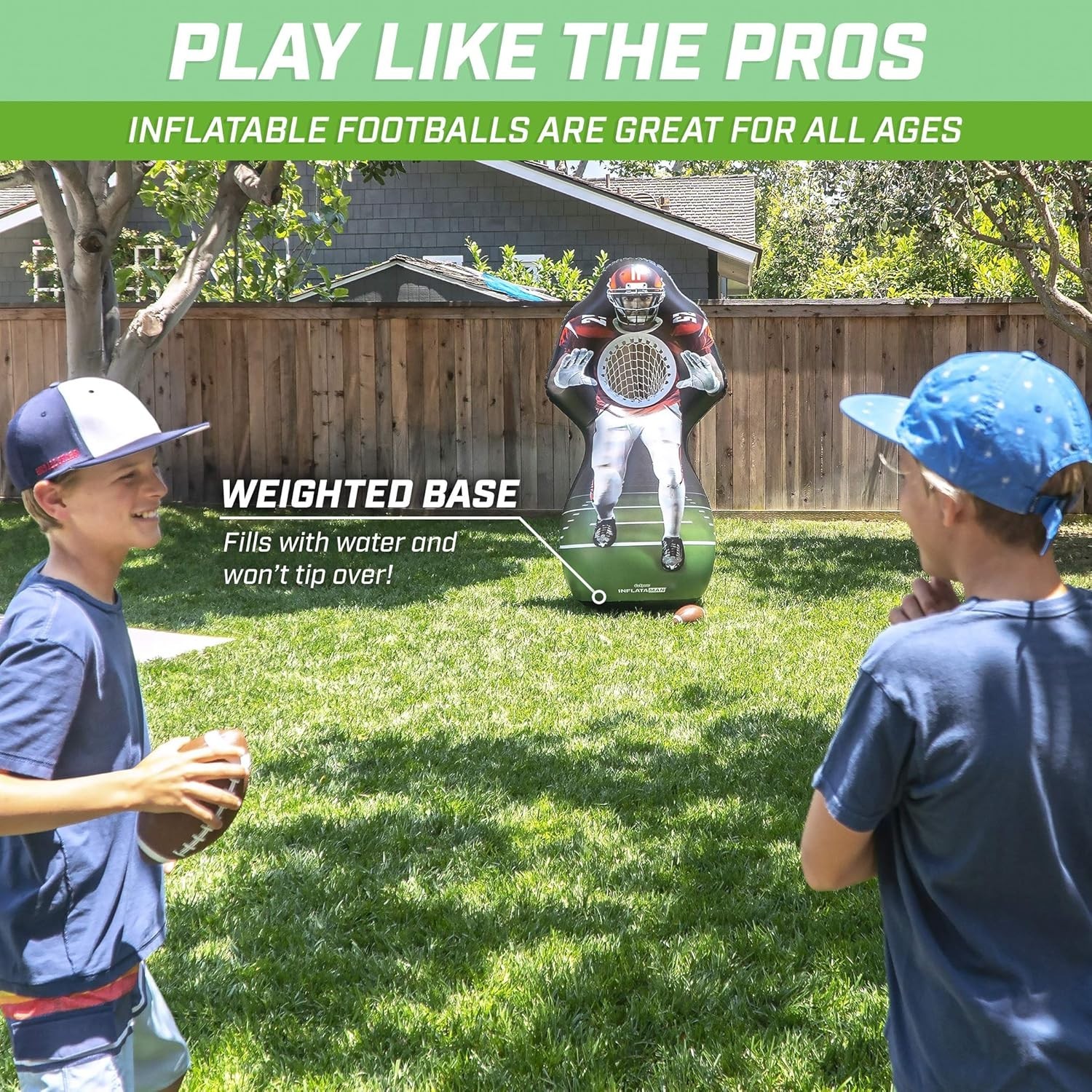Gosports Inflataman Football Challenge: Inflatable Toss Game for Fun Parties