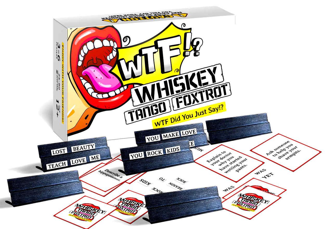 Whiskey Tango Foxtrot Board Game 3-6 Players Age 12+ Family-Friends Party WTF