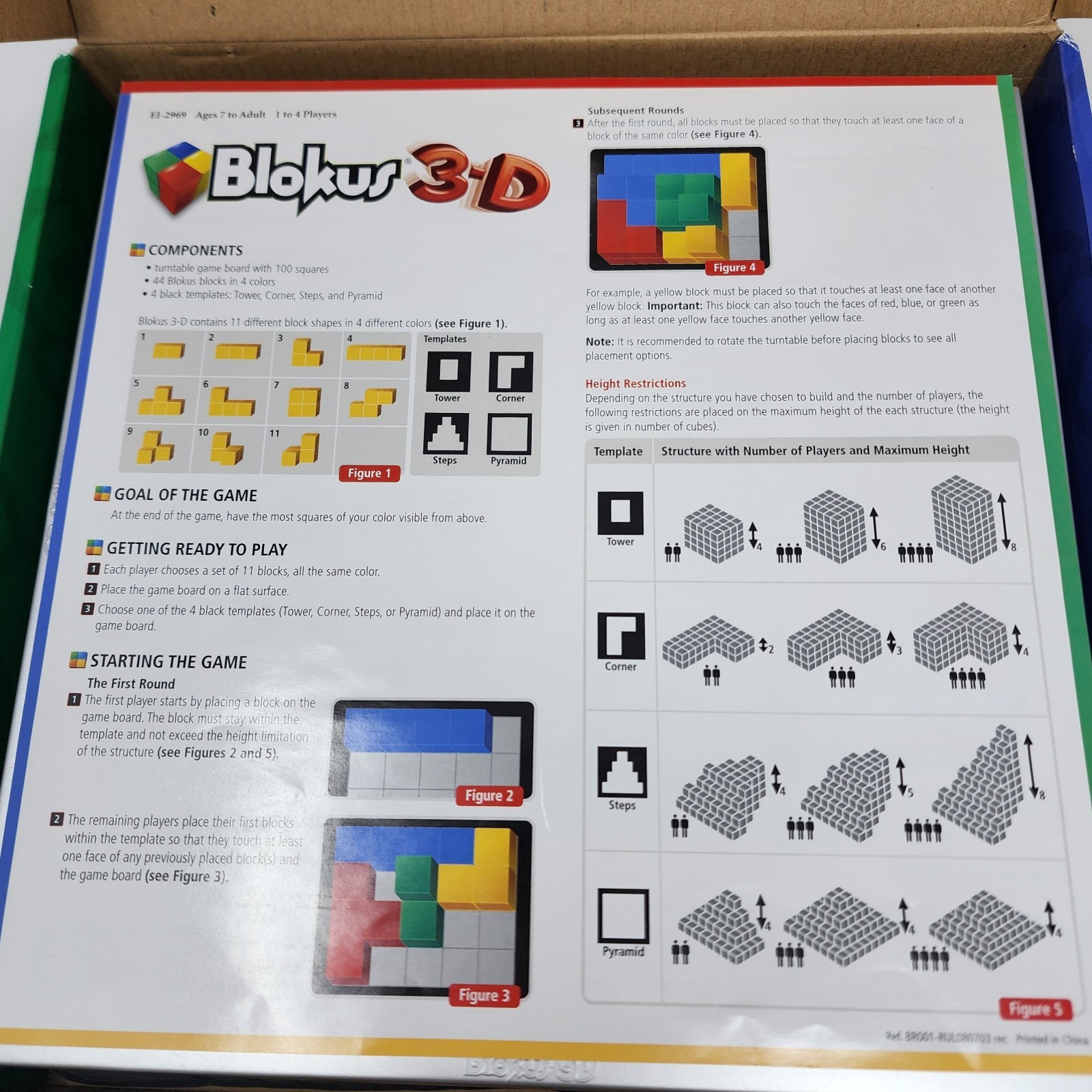 Blokus 3D Board Game Block By Block Building 2969 Educational Insights Complete