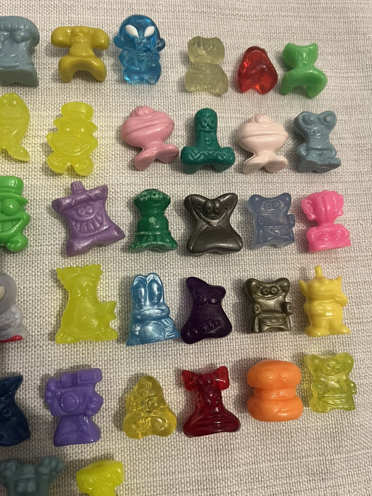 Crazy Bones Lot Of 54 Figures Vintage