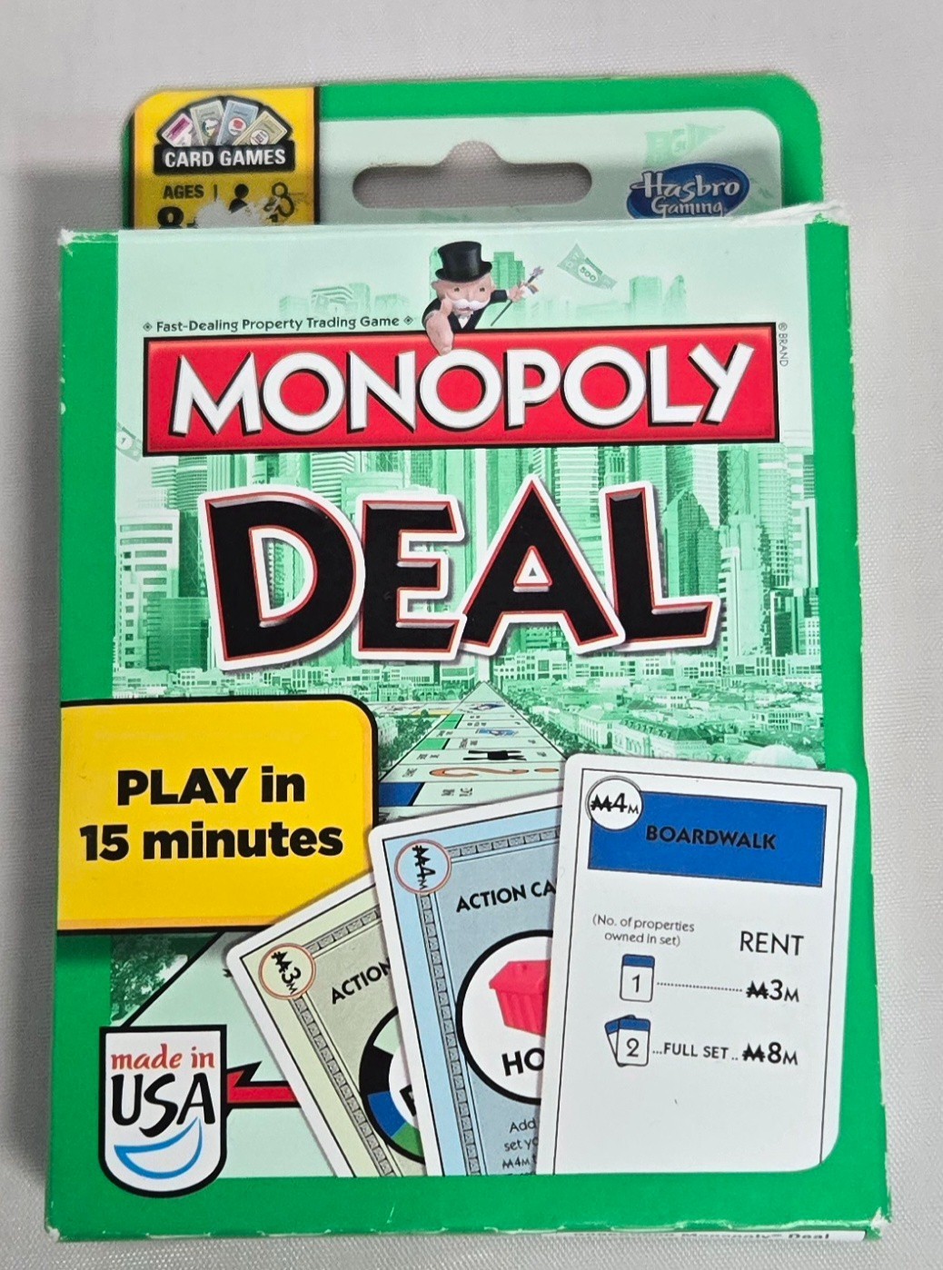 Monopoly Deal Card Game Ages 8 & Up 2-5 Players Complete