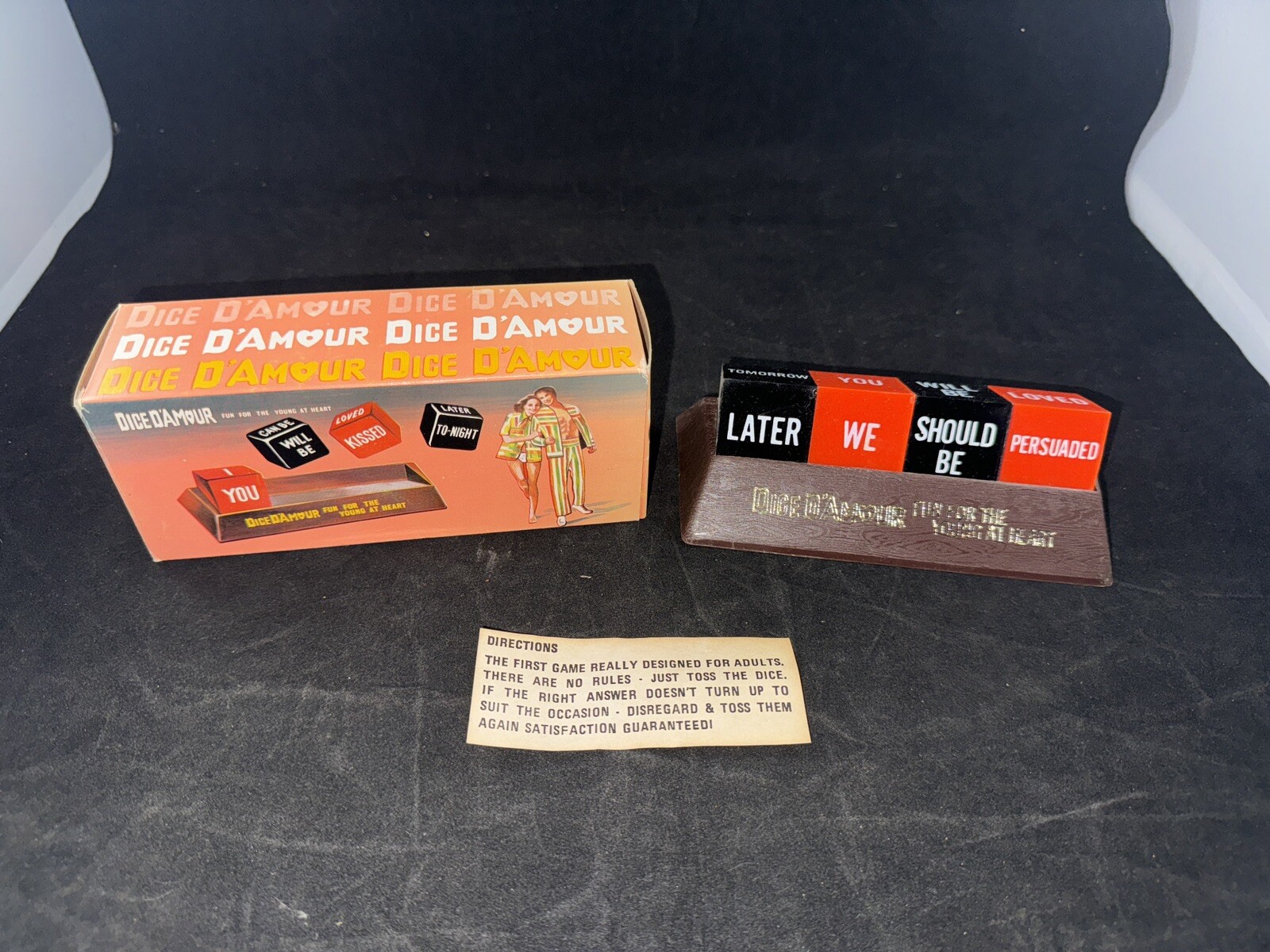 Vintage Dice D’Amour Adult Love Game Price Hong Kong NOS W/Box Naughty & Sexy