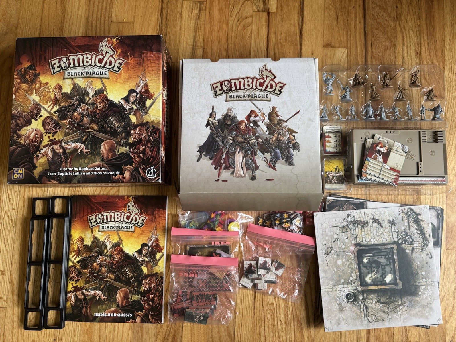 CMON – Zombicide: Black Plague Board Game – See Photos Clean Condition