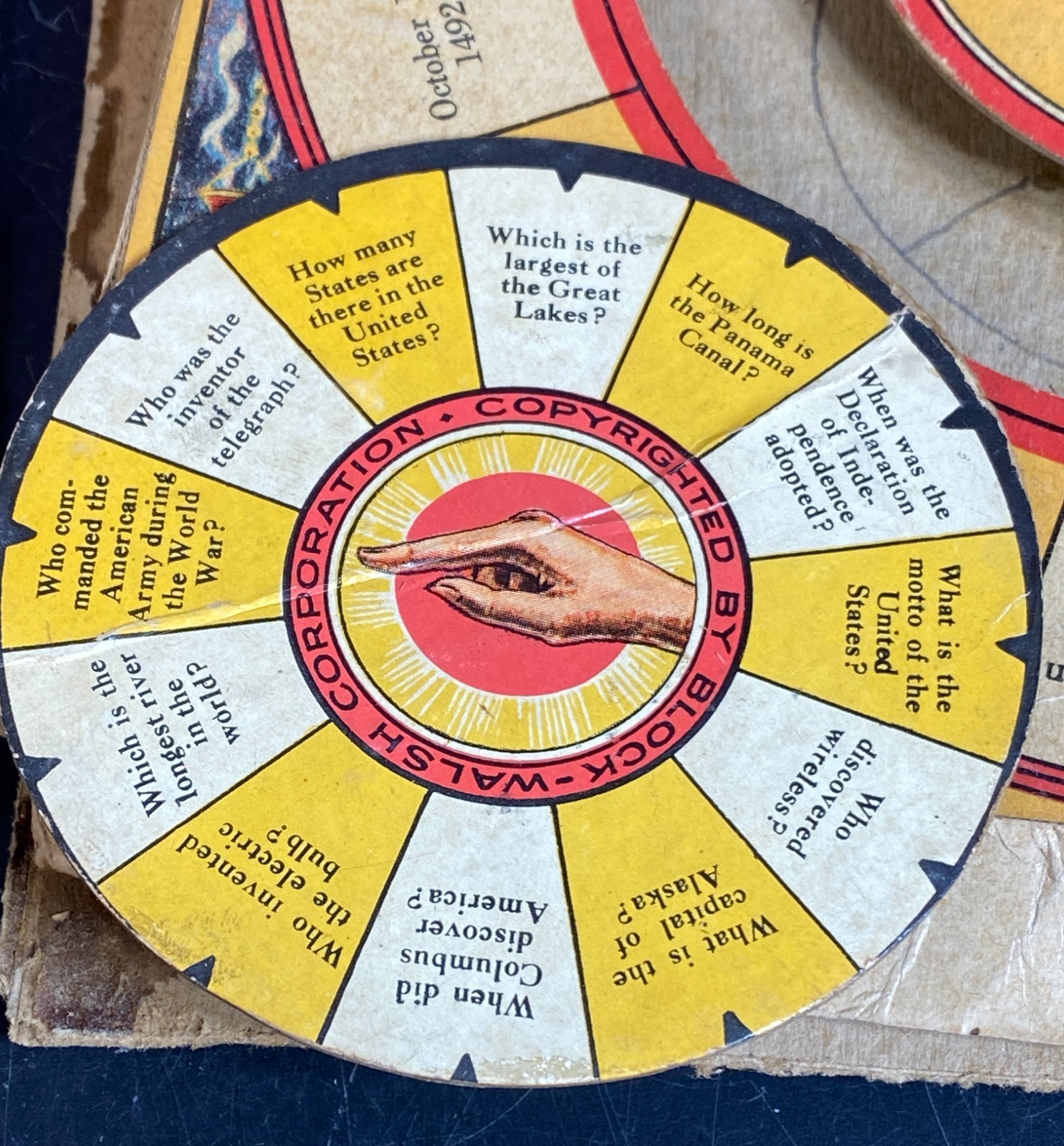 Mystic Finger Halloween Game 1923 Antique RARE