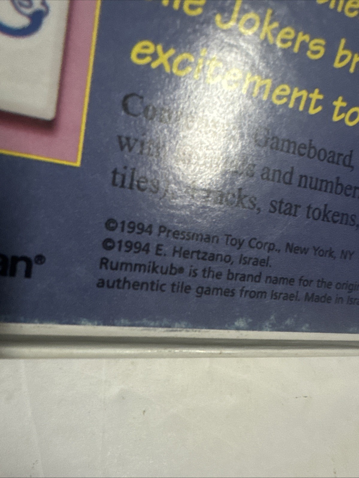 My First Rummikub 5 and Up No Reading Pressman 1994 Complete with Instructions