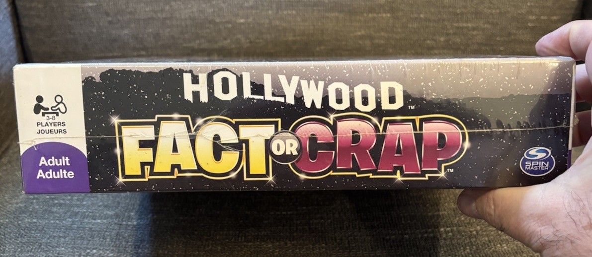 Hollywood Fact Or Crap Celebrity Trivia With Attitude Adult Board Game Sealed