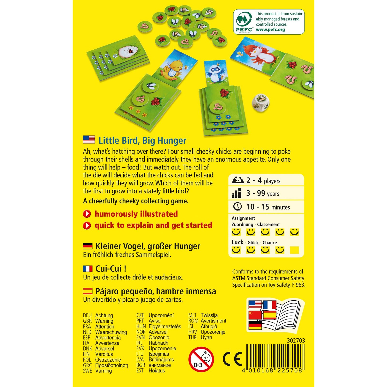 HABA Little Bird, Big Hunger – A Cheerfully Cheeky Collecting Game for Ages 3