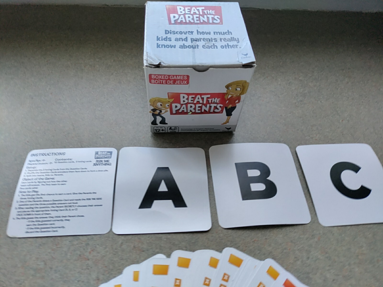 Beat The Parents Classic Family Trivia Game Parents VS Kids for Ages 6+ Travel