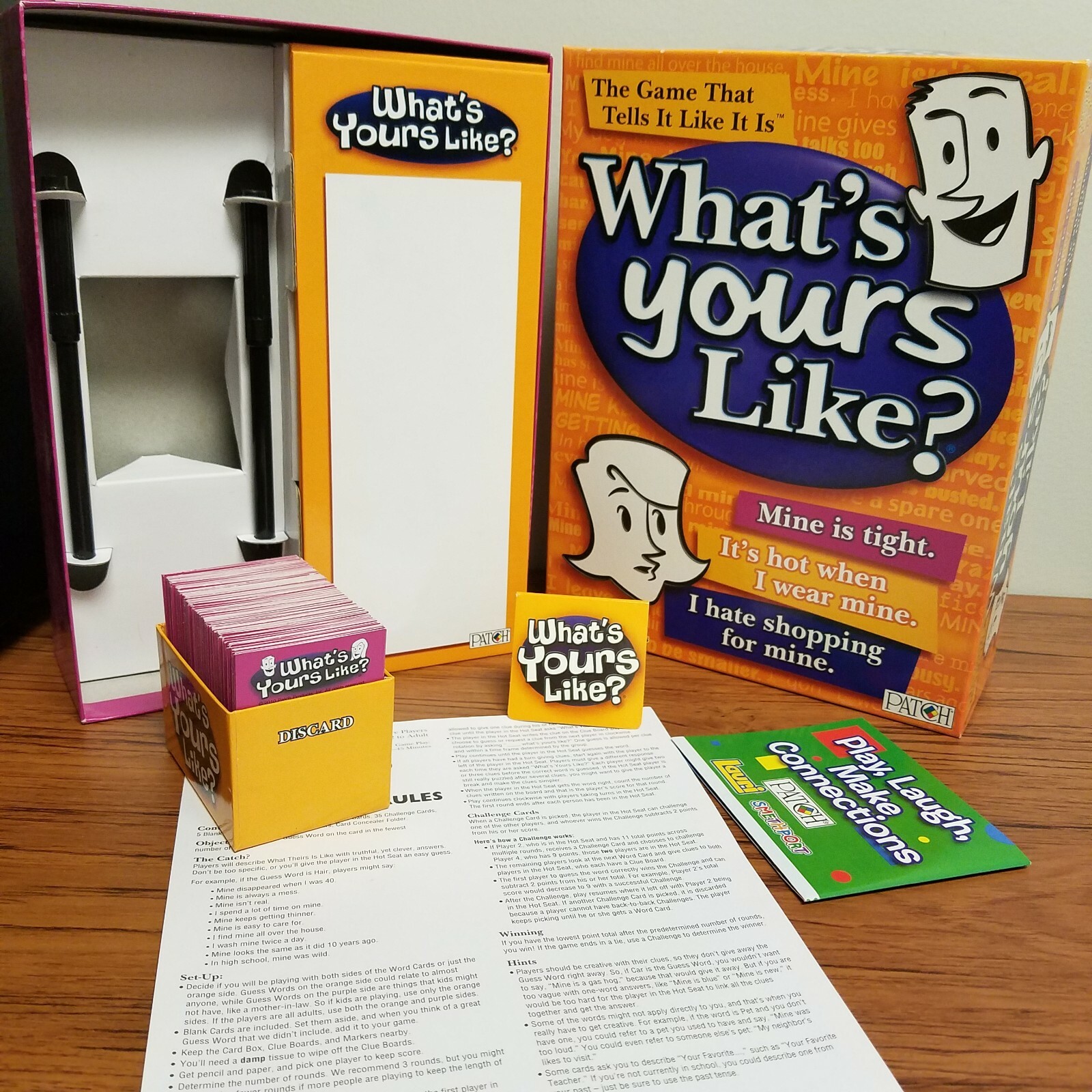 Card Game WHAT’S YOURS LIKE? The Game that tells it like it is Age 12+