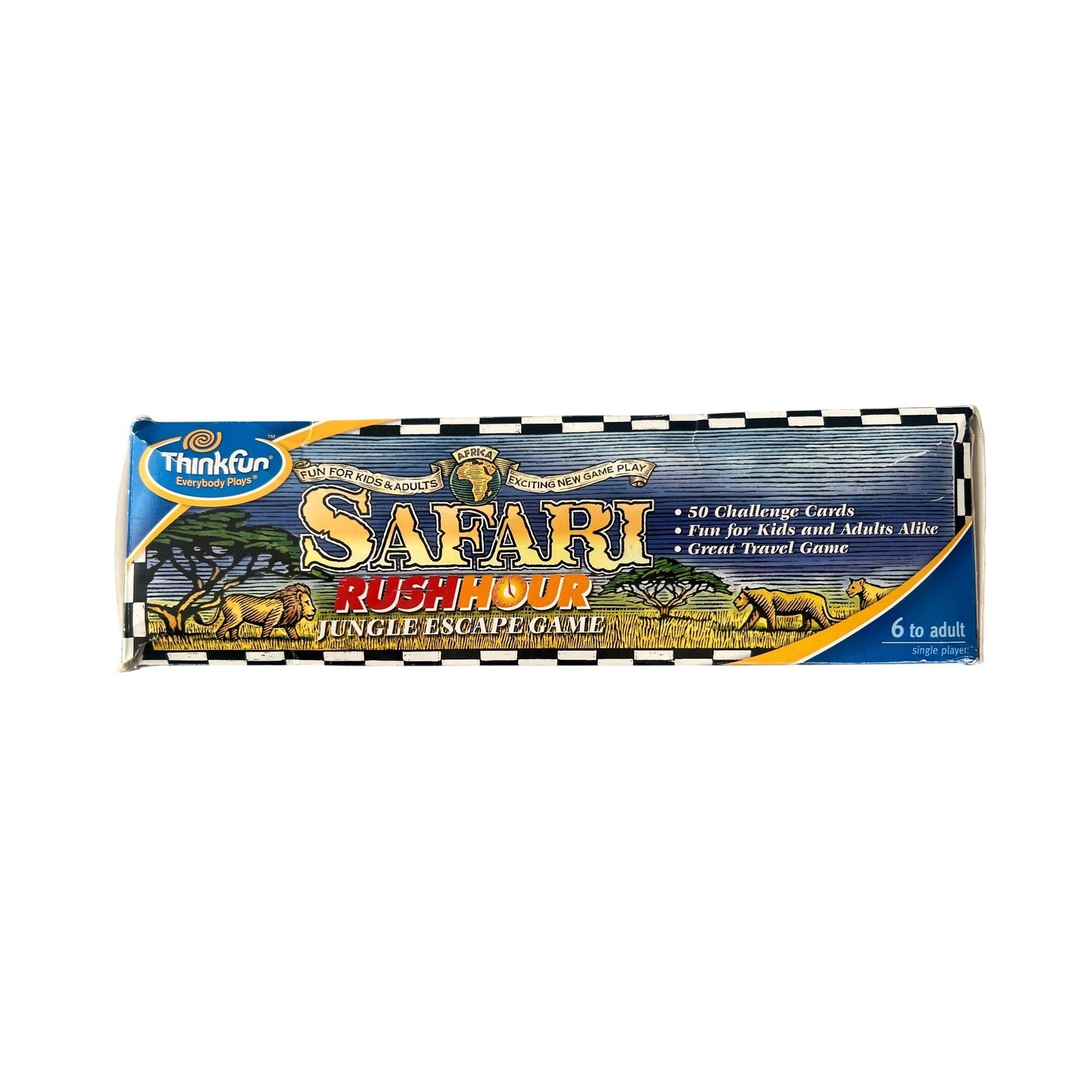 ThinkFun Safari Rush Hour Jungle Escape Game Logic Puzzle 50 Challenges Complete