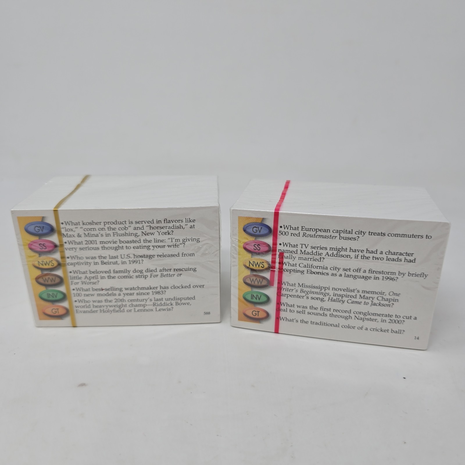 2 Decks Trivial Pursuit 20th Anniversary Edition Trivia Cards NEW!