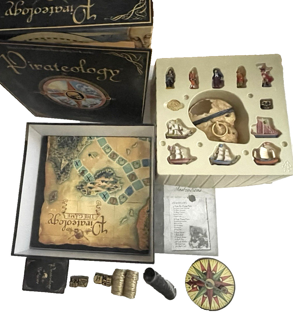 PIRATEOLOGY Board Game 2007 Based On Book Series SABABA Toys NEW OPEN BOX
