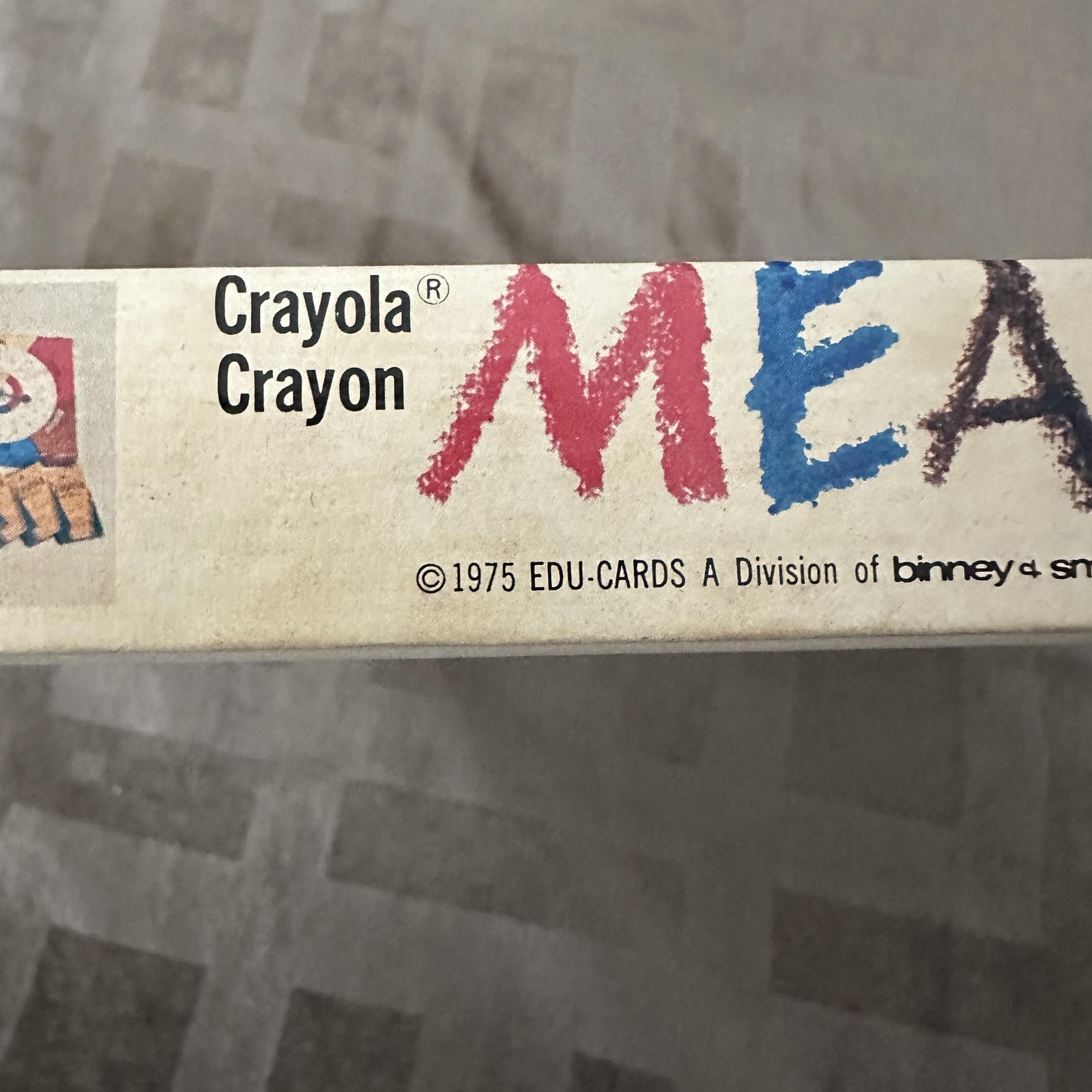 Vintage 1975 Crayola Crayon Meal Ticket Edu-Cards Kids Board Game Ages 5-10