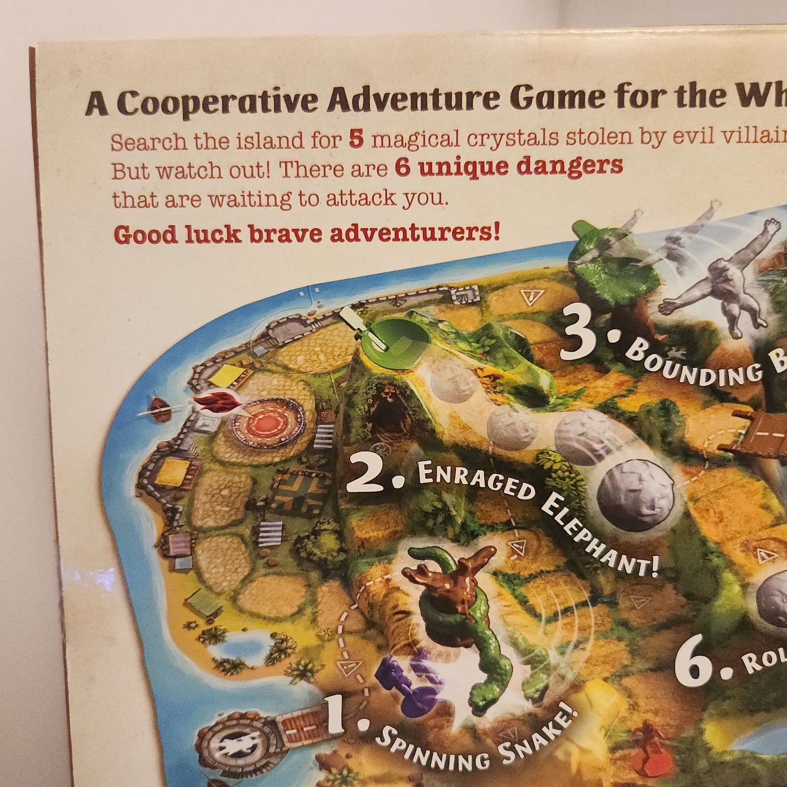 Jumanji Stampede Cooperative Board Game, 3D Adventure Game, Family Game