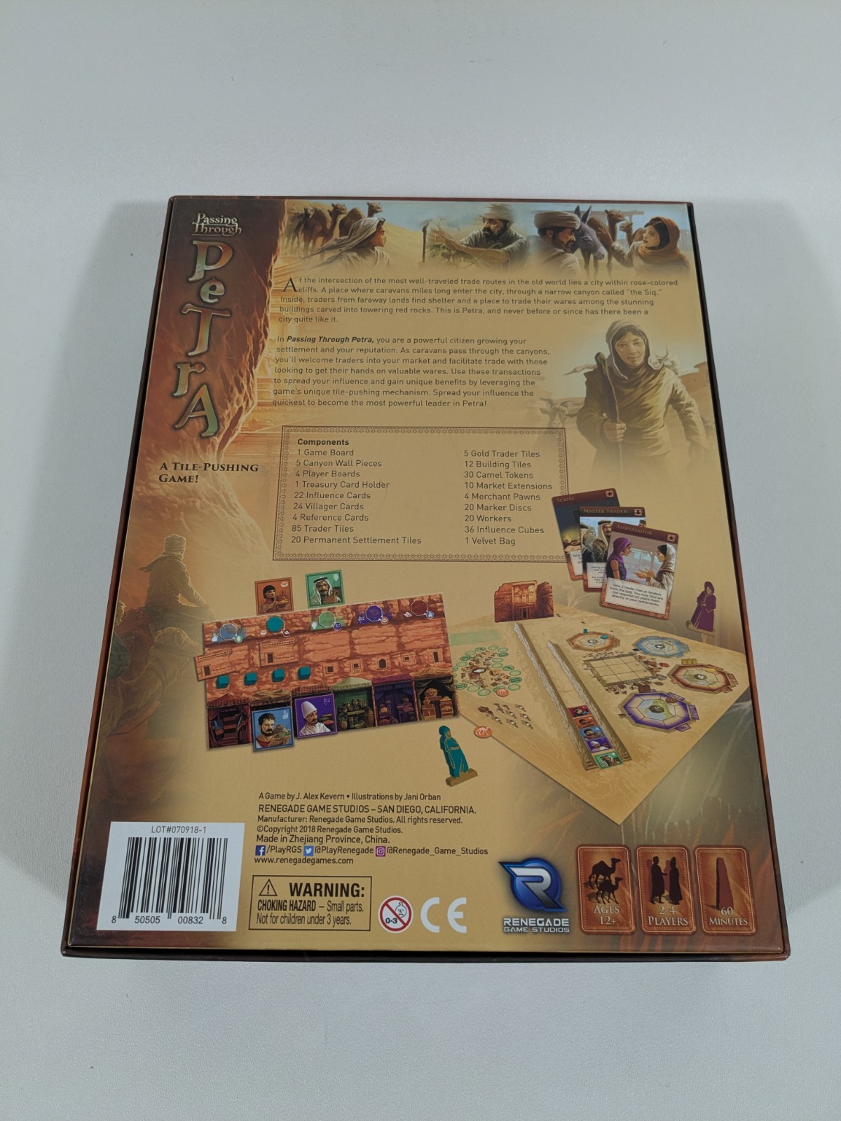 Passing Through Petra Board Game Renegade Studios Great Family Euro Strategy