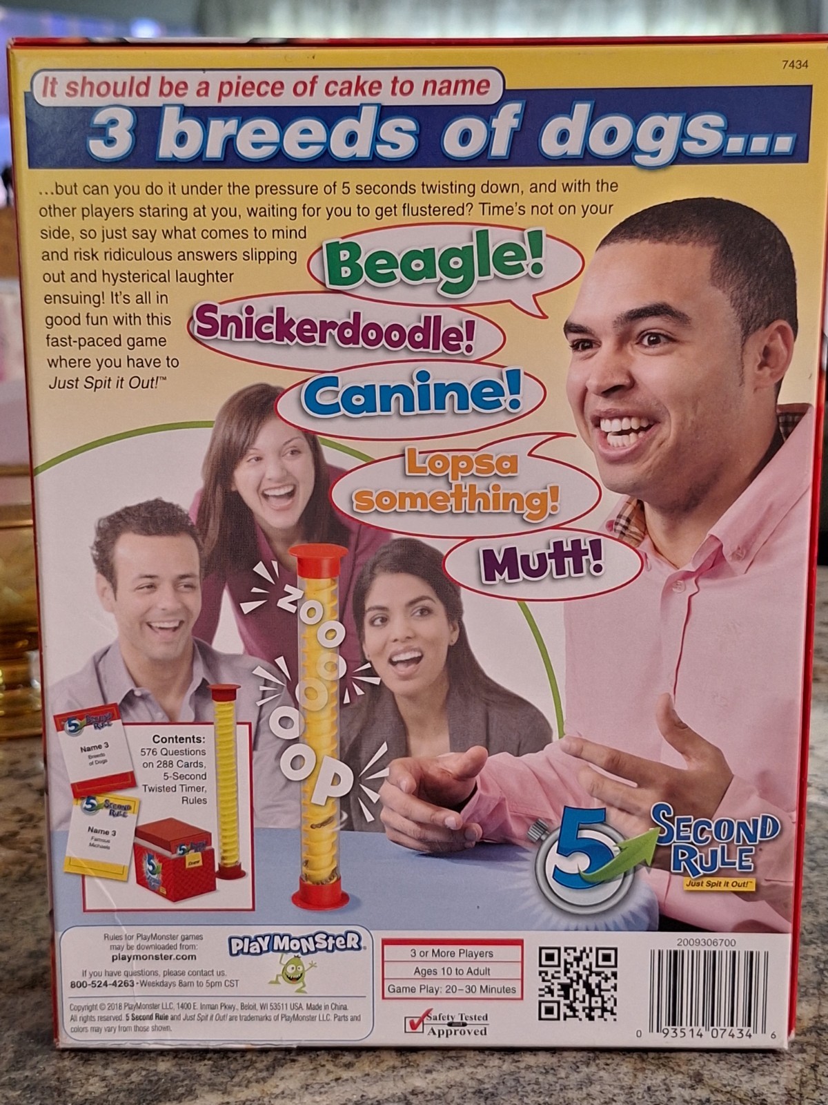 5 Second Rule Game ” Just Spit It Out” Fun Entertainment by Play Monster NEW