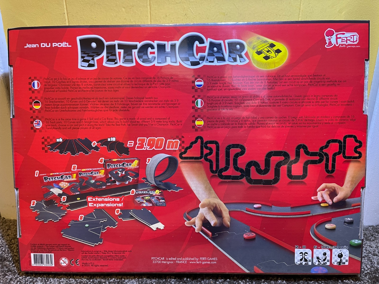 Pitch Car PitchCar Board Game 2020 Jean du Poel New, NIS Base Game
