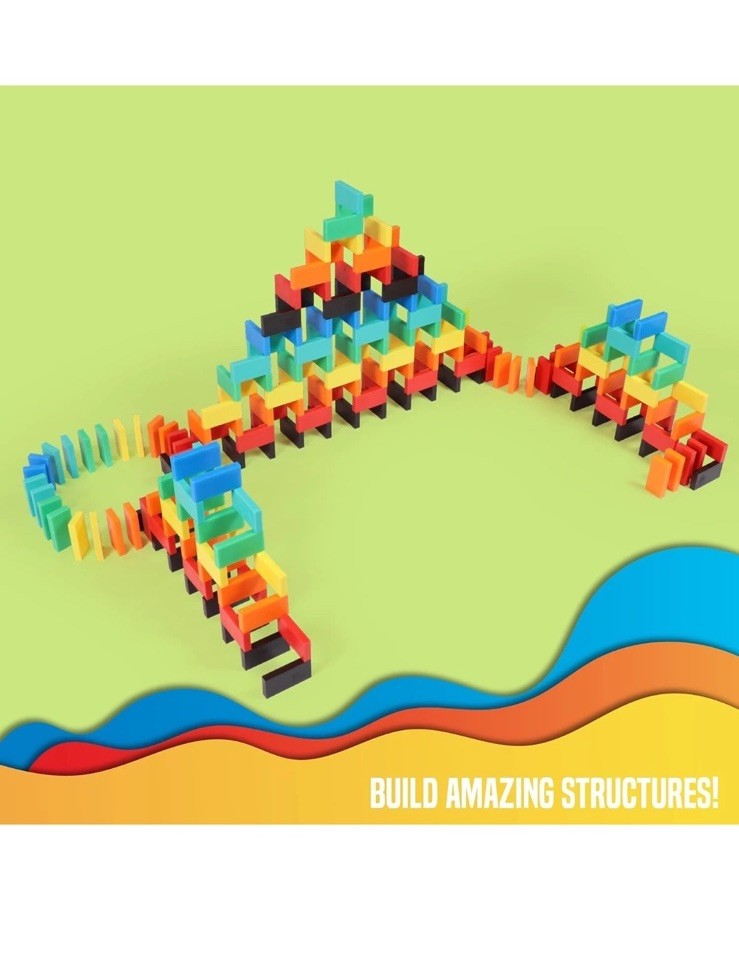 Bulk Dominoes Pro-Domino Kit | Set, STEM STEAM Small Toys, Family…