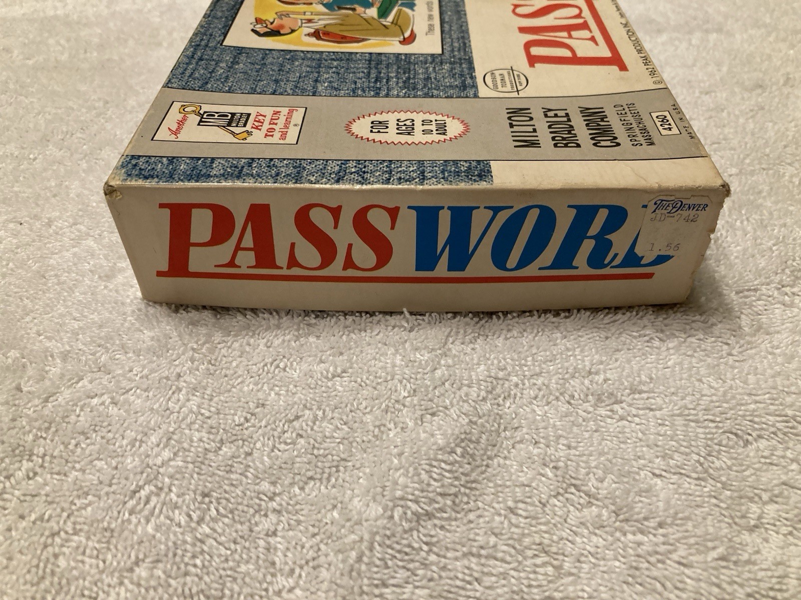 Vintage 1962 Password Game, No. 4260, Complete Set, Milton Bradley Co., USA.