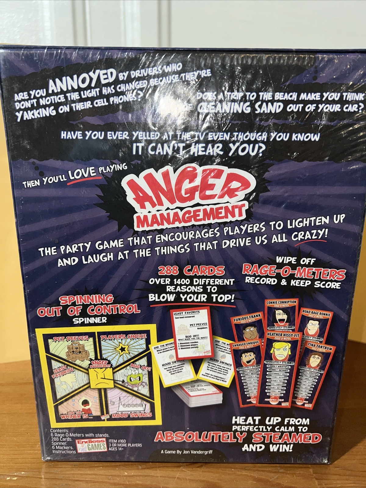 Anger Management The Game! What’s Your Problem? Party Game NIB COMPLETE 100%;