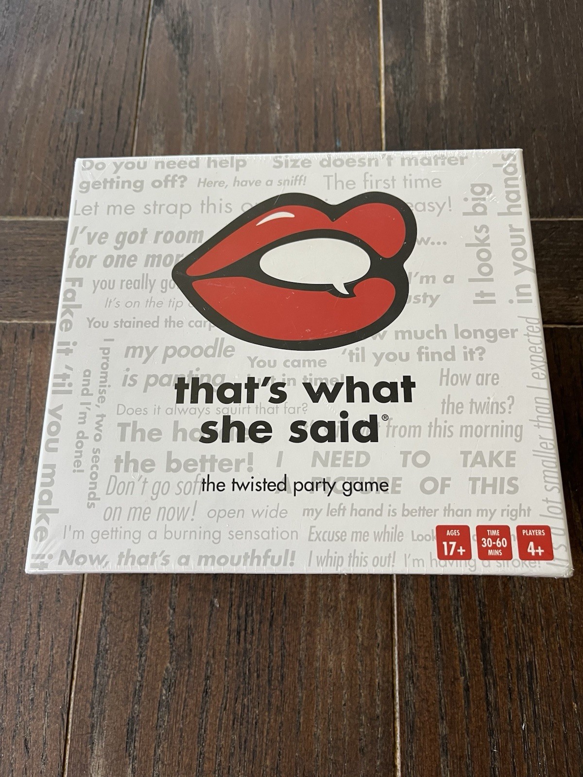 That’s What She Said – The Party Game/Board Game – NEW SEALED!