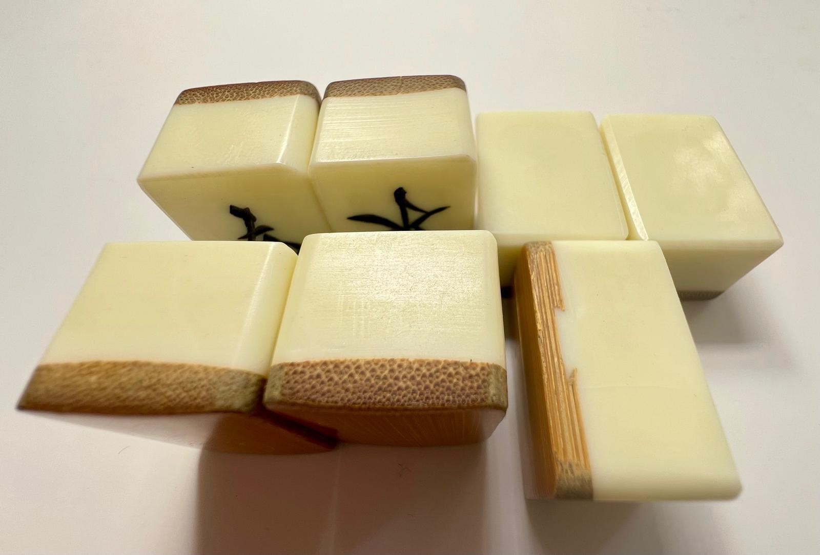 Vintage Bone & Bamboo Mah Jong Set