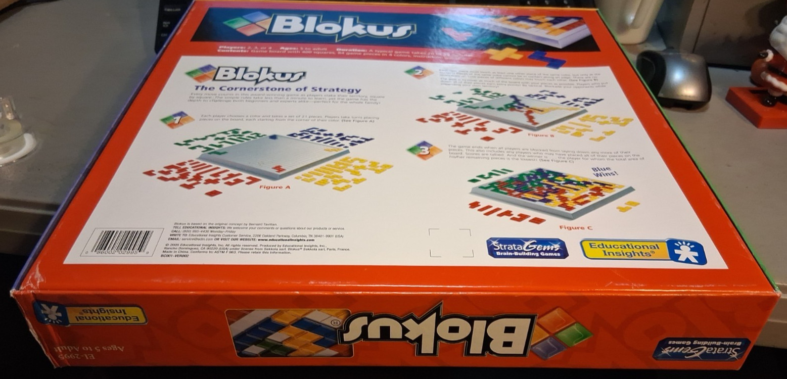 BLOKUS – A Strategy Game for the Whole Family – Educational Insights 2005