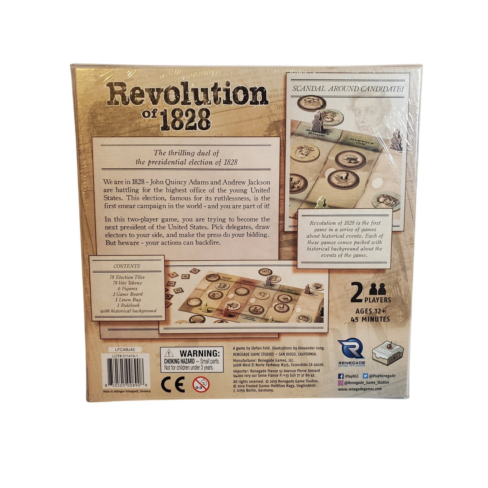 Revolution of 1828 Board Game – 2 to 2 Players
