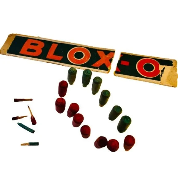 BLOX-O Peg Board Game By Lubbers & Bell From 1923 As Is