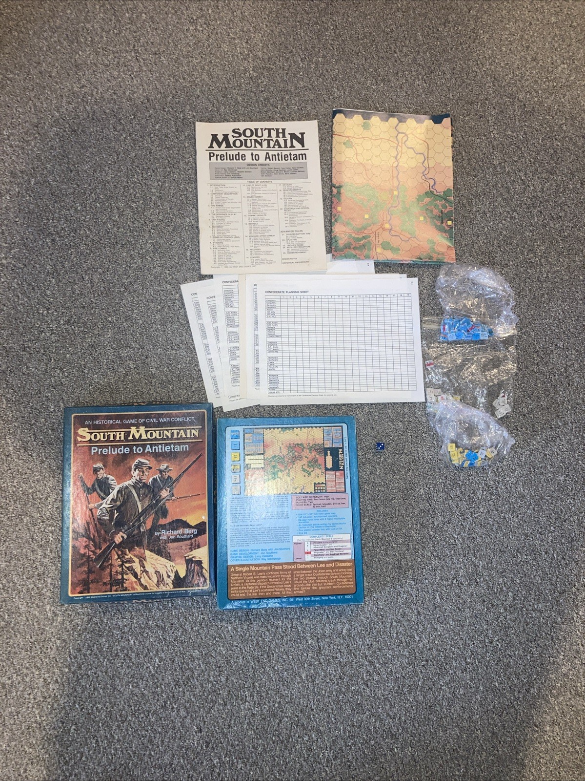 SOUTH MOUNTAIN: Prelude to Antietam, 1984 – West End Games, Thin-box